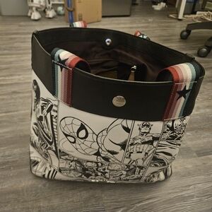 COACH Marvel Comics Black and White Tote Bag